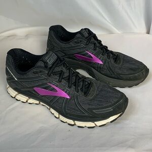 BROOKS Adrenaline GTS-17 Grey/Purple Sz 12 Medium Women Running AthleticSneakers